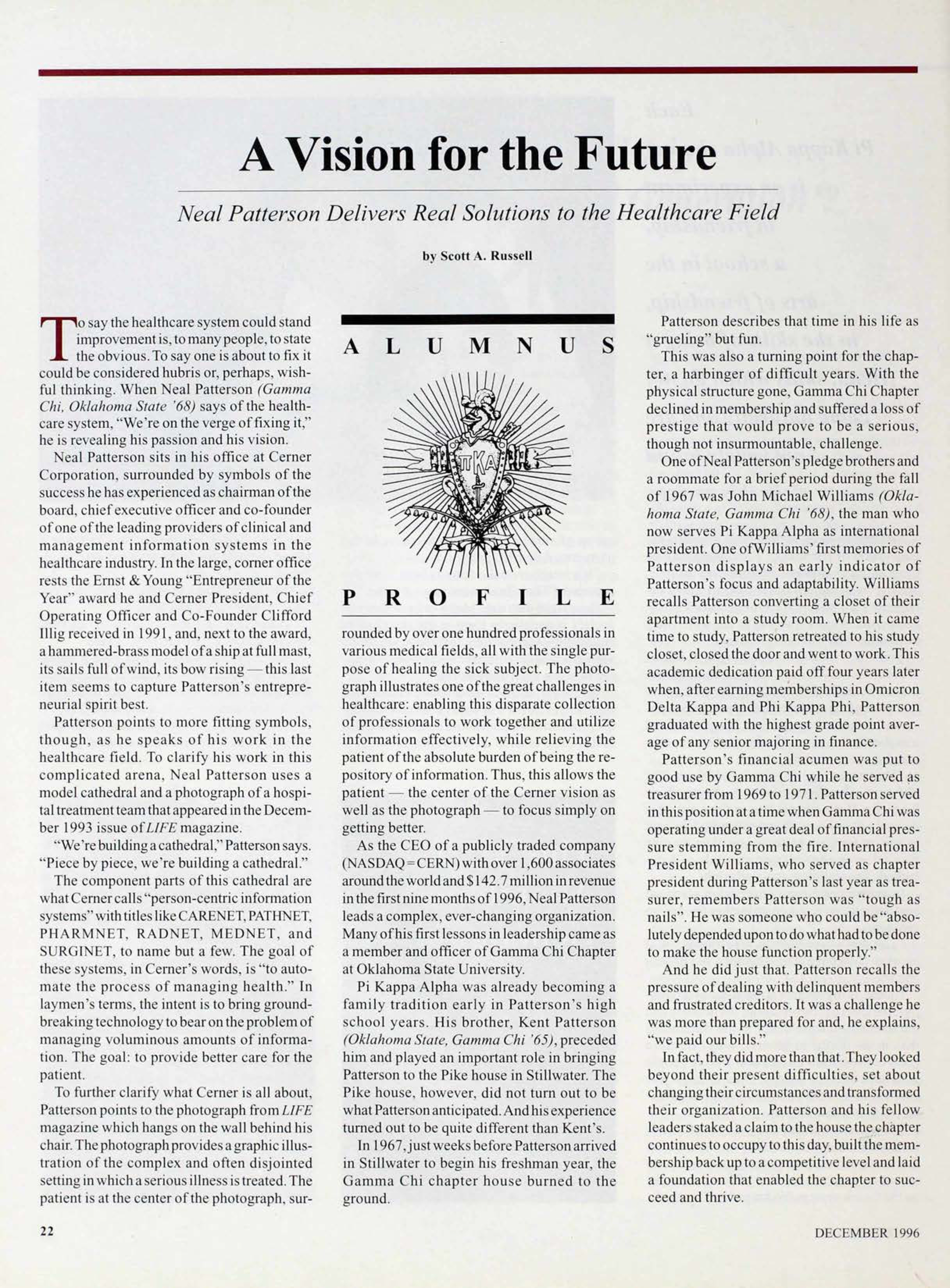 A Vision for the Future